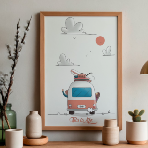 affiche this is life vanlife
