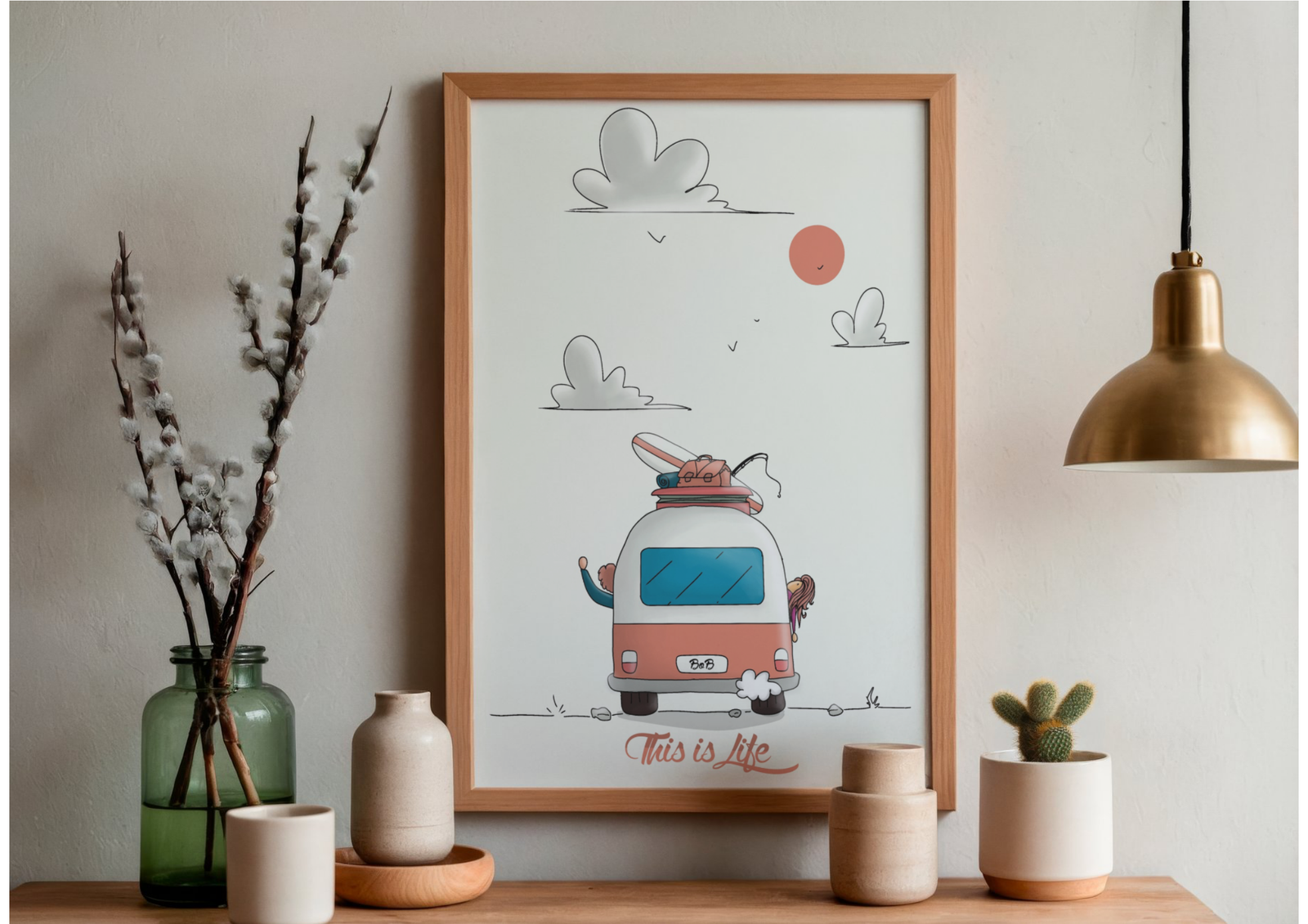 affiche this is life vanlife affiche this is life vanlife