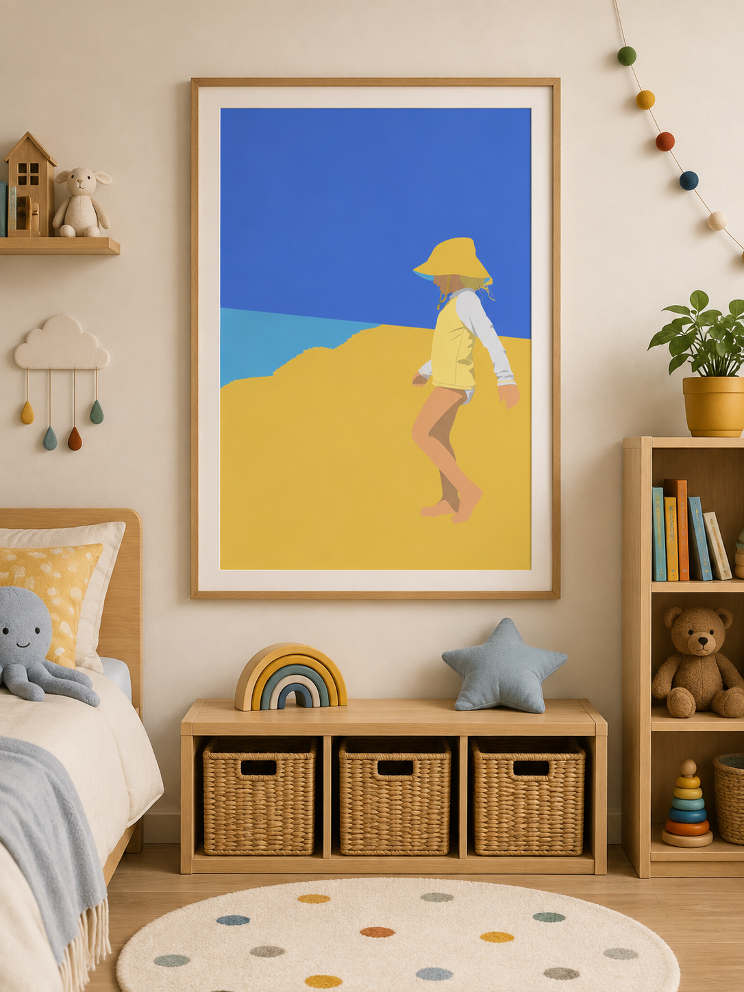 affiche enfant Affiches décoratives pour chambre d’enfant, imaginées et illustrées avec poésie. Découvrez une collection d’affiches représentant des enfants dans des univers colorés, doux et joyeux, parfaites pour décorer une chambre de bébé ou d’enfant et créer un joli univers à leur image.